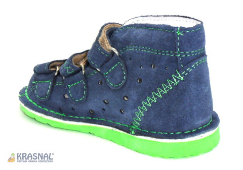 DANIELKI III jeans zielony DANIELKI III jeans zielony
