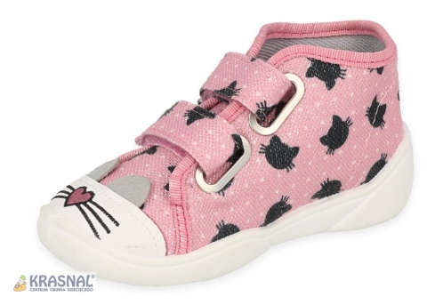 BEFADO 212P077 róż brokat kotki