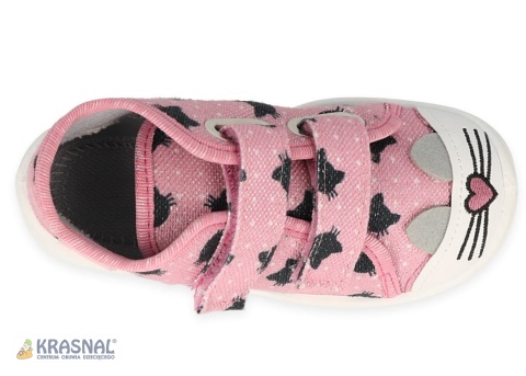 BEFADO 212P077 róż brokat kotki