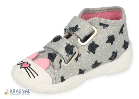 BEFADO 212P078 srebrny brokat kotki