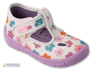 BEFADO 630P020 fiolet srebrne kwiatki