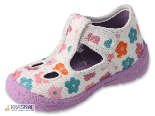 BEFADO 630P020 fiolet srebrne kwiatki