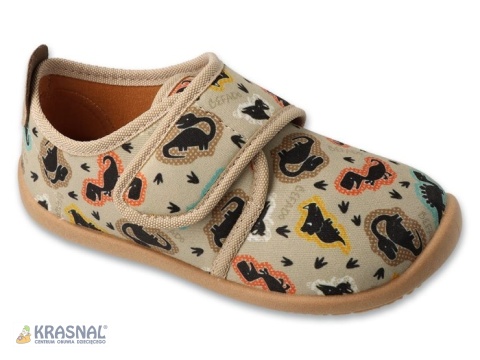 BEFADO 902X056 beż dinozaury barefoot
