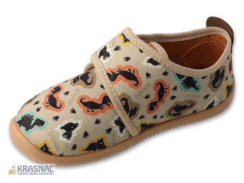 BEFADO 902X056 beż dinozaury barefoot