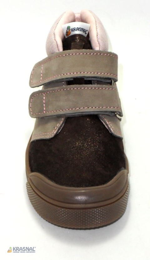 KRASNAL 2211 brąz brokat kokardka