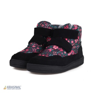 MIDO 6206 czarny kwiatki barefoot