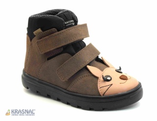 MRUGAŁA 6280 brąz róż króliczek