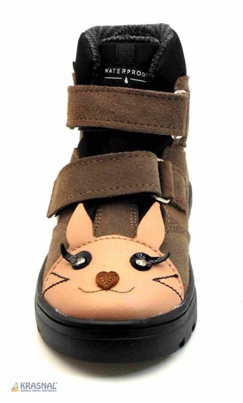 MRUGAŁA 6380 brąz róż króliczek